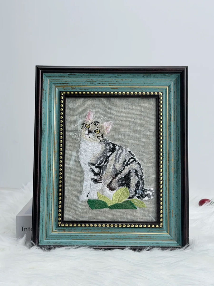 Custom Pet Framed Embroidery