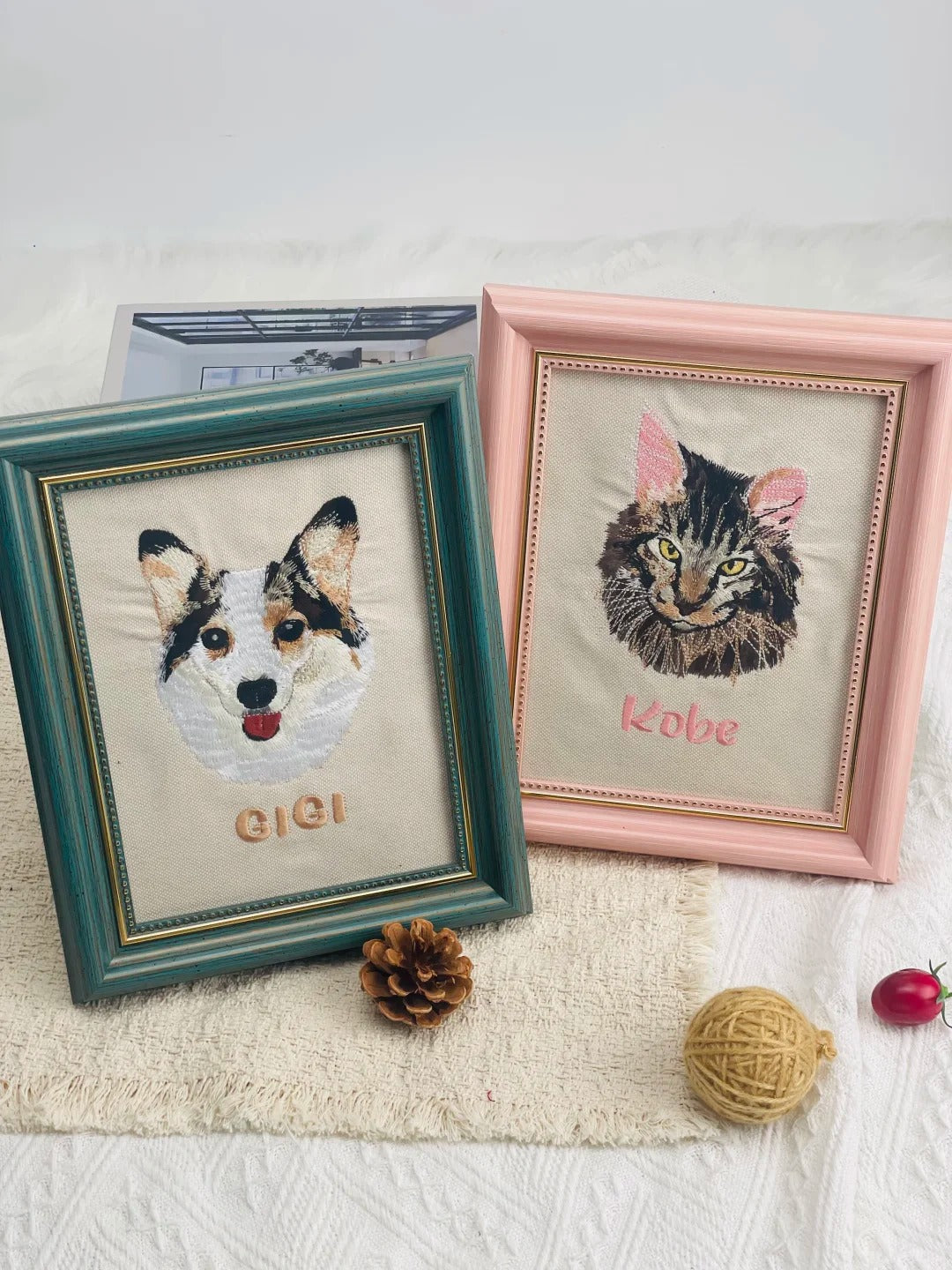Custom Framed Embroidery